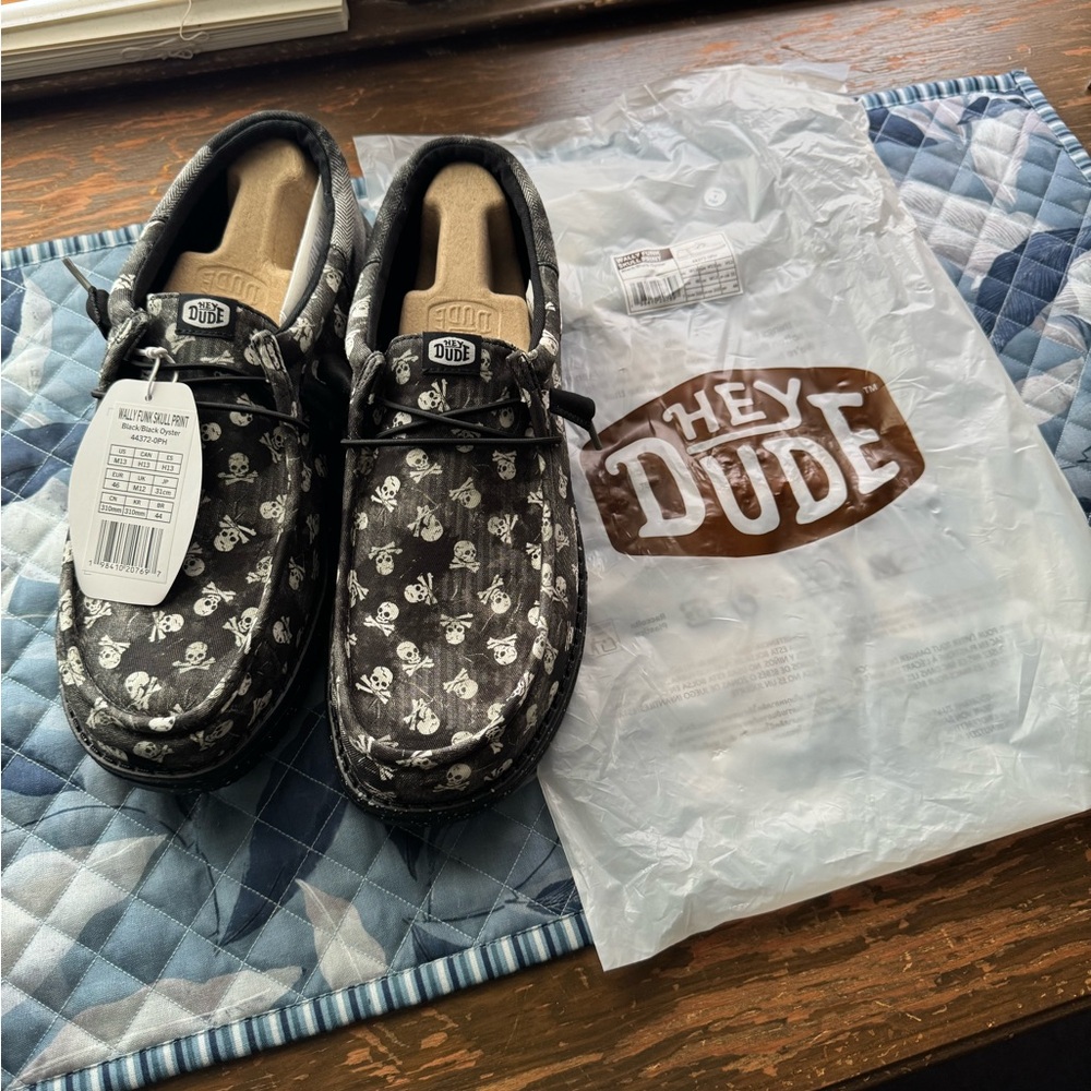 HeyDude Skull Print Shoes